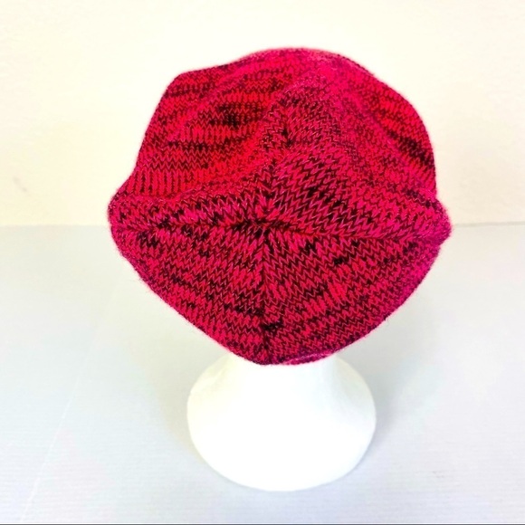 PINK VS Knit Slouch Marled Pink Beanie OS - Picture 4 of 9